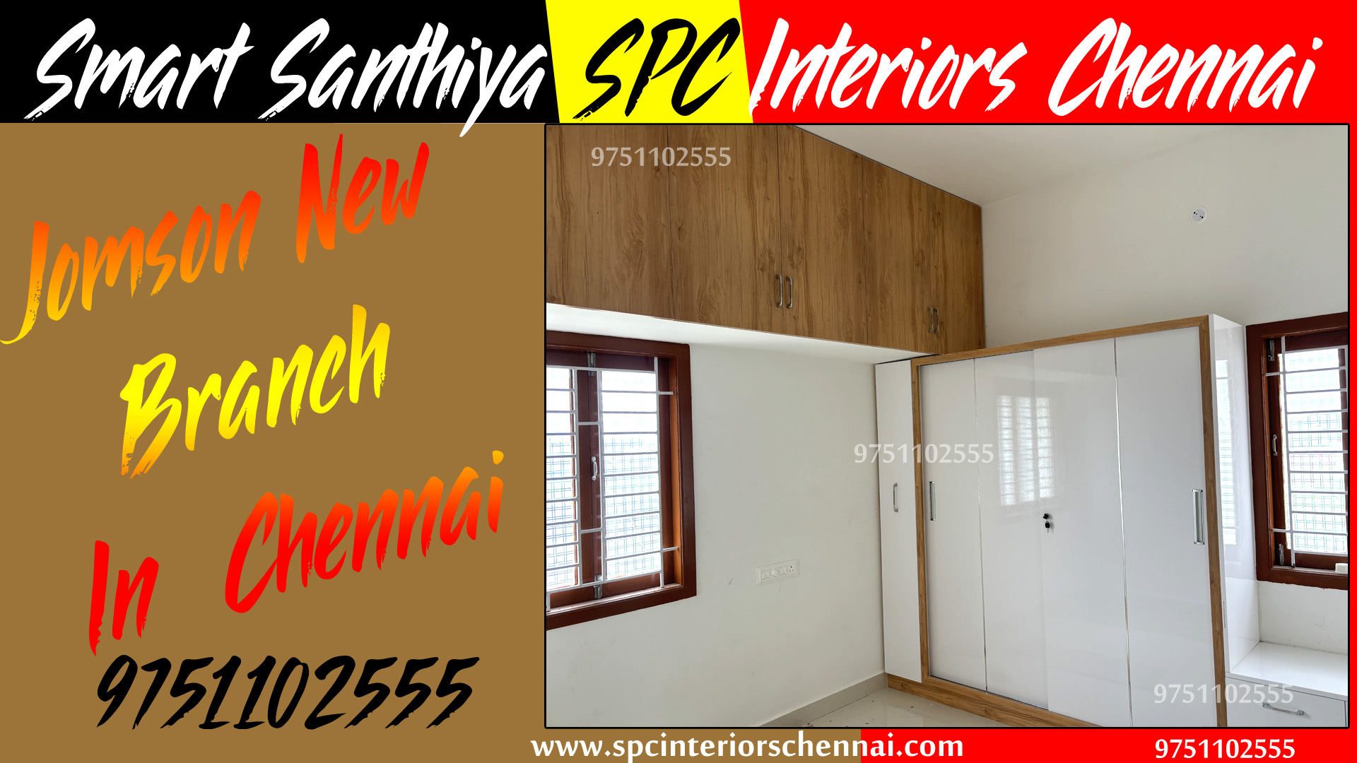 SPC wardrobe with dressing table
